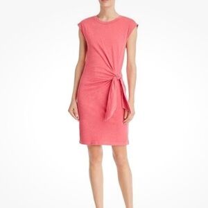 Sundry Fitted Sleeveless Tie Waist Mini Dress Bright Slimming Casual Size Small